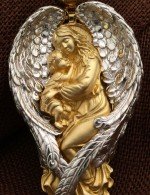 Образок из лимонного золота 585 пробы