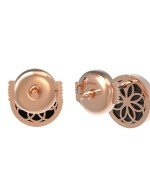 Серьги из золота 585 пробы c ониксом