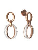 Серьги из золота 585 пробы c бриллиантами