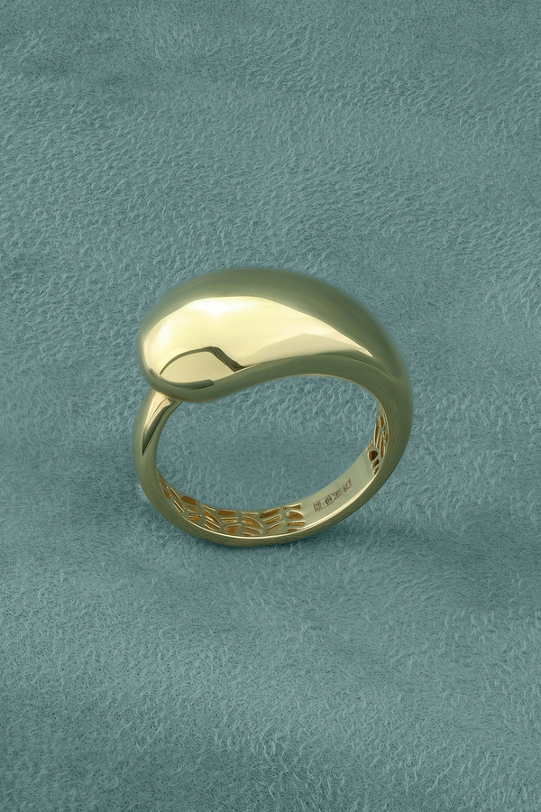 Кольцо из лимонного золота
