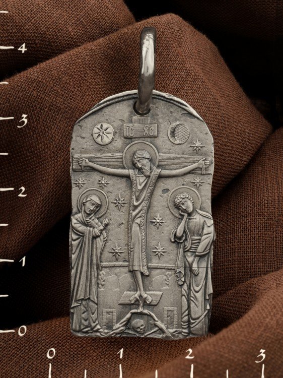 Образок из белого золота