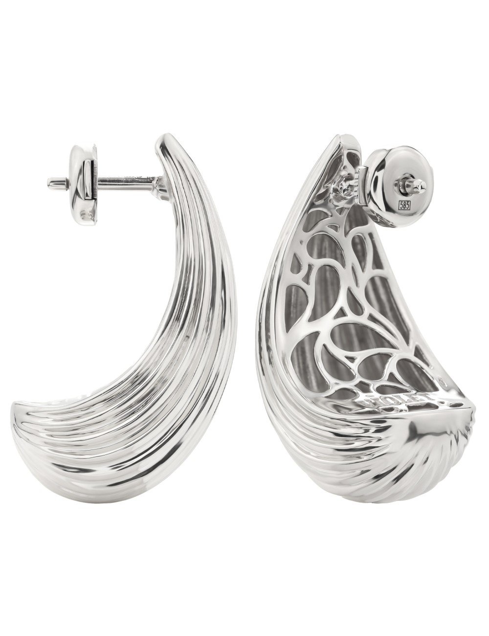 Серьги из белого золота 585 пробы