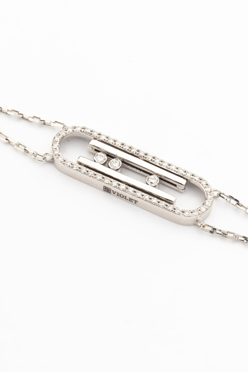 Браслет из белого золота c бриллиантами