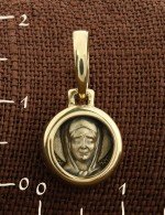 Образок из лимонного золота 585 пробы