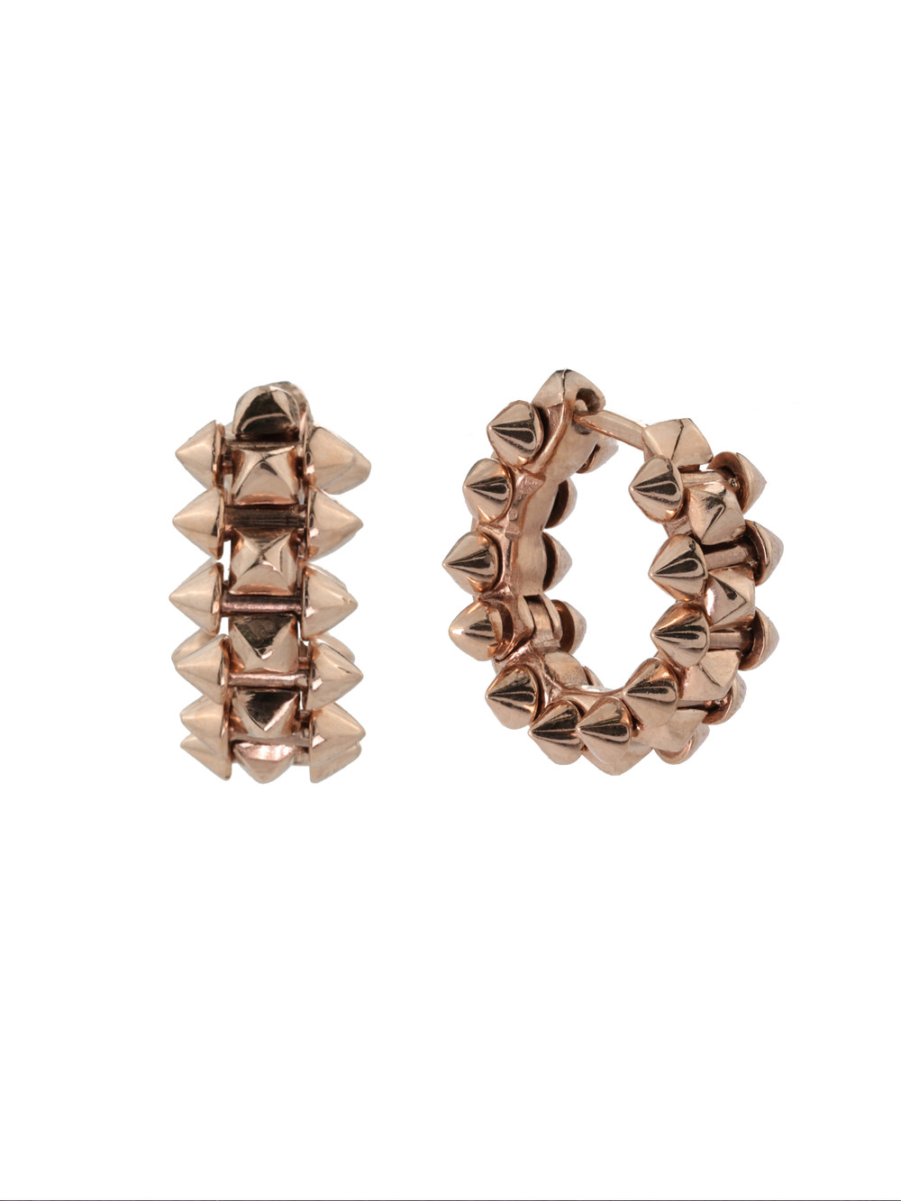 Серьги из розового золота