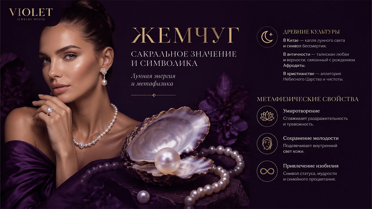 Сакральное значение и символика жемчуга: лунная энергия и метафизика